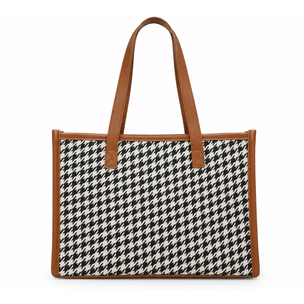 Aurelia Houndstooth Tote